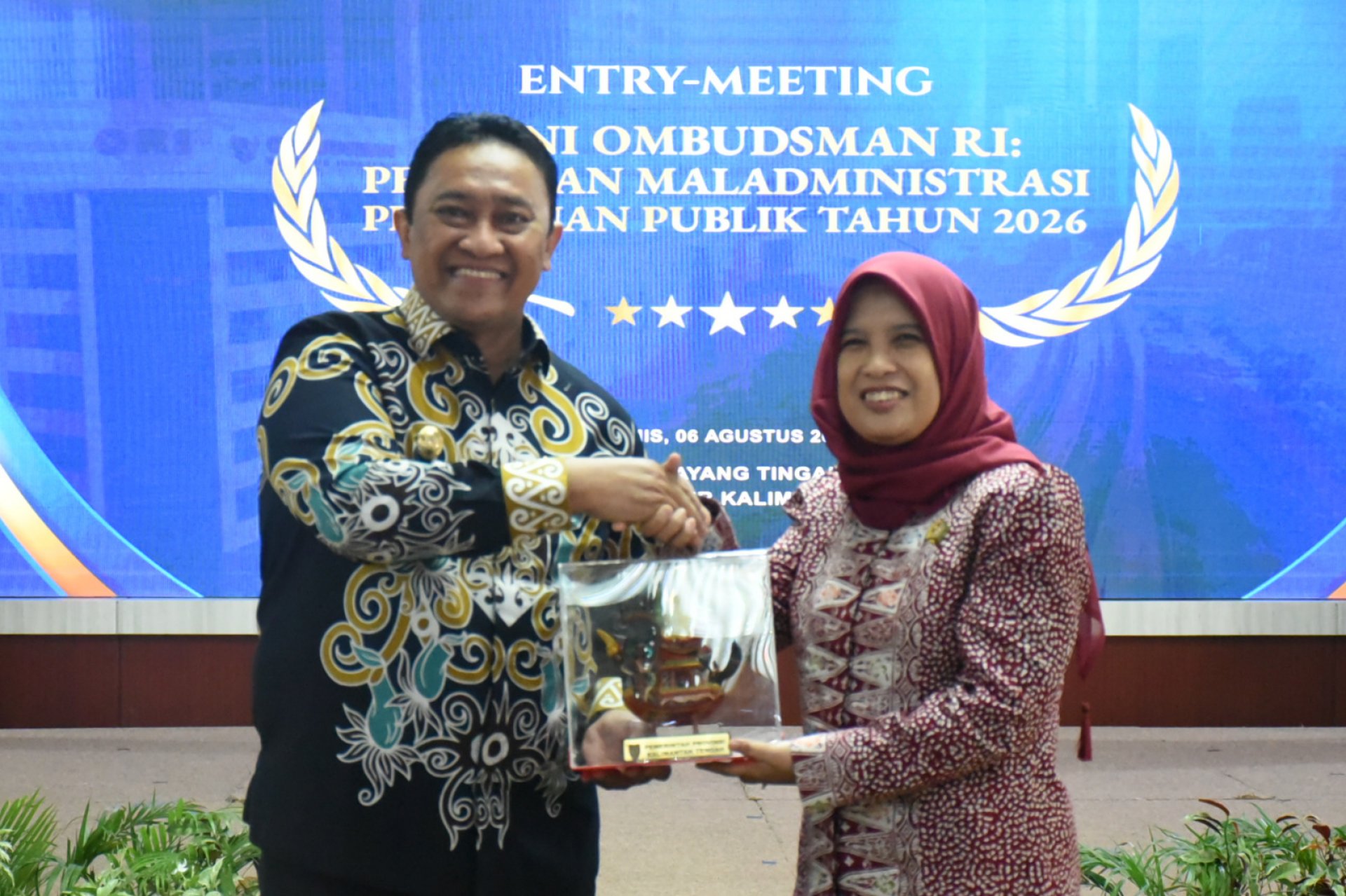 Wagub Kalteng Buka Entry Meeting Opini Ombudsman RI Tahun 2026