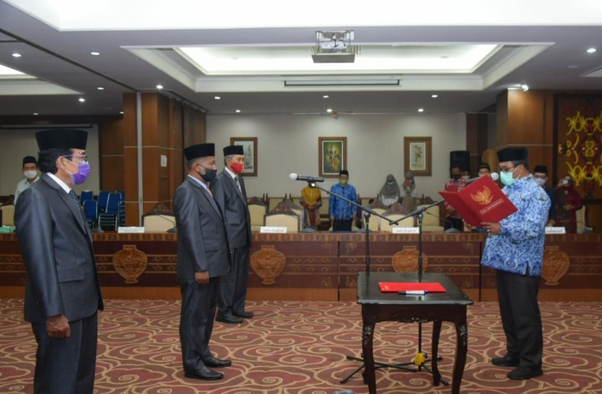 Wagub Habib Ismail Bin Yahya Lantik Pimpinan Baznas Kalteng Periode 2020-2025