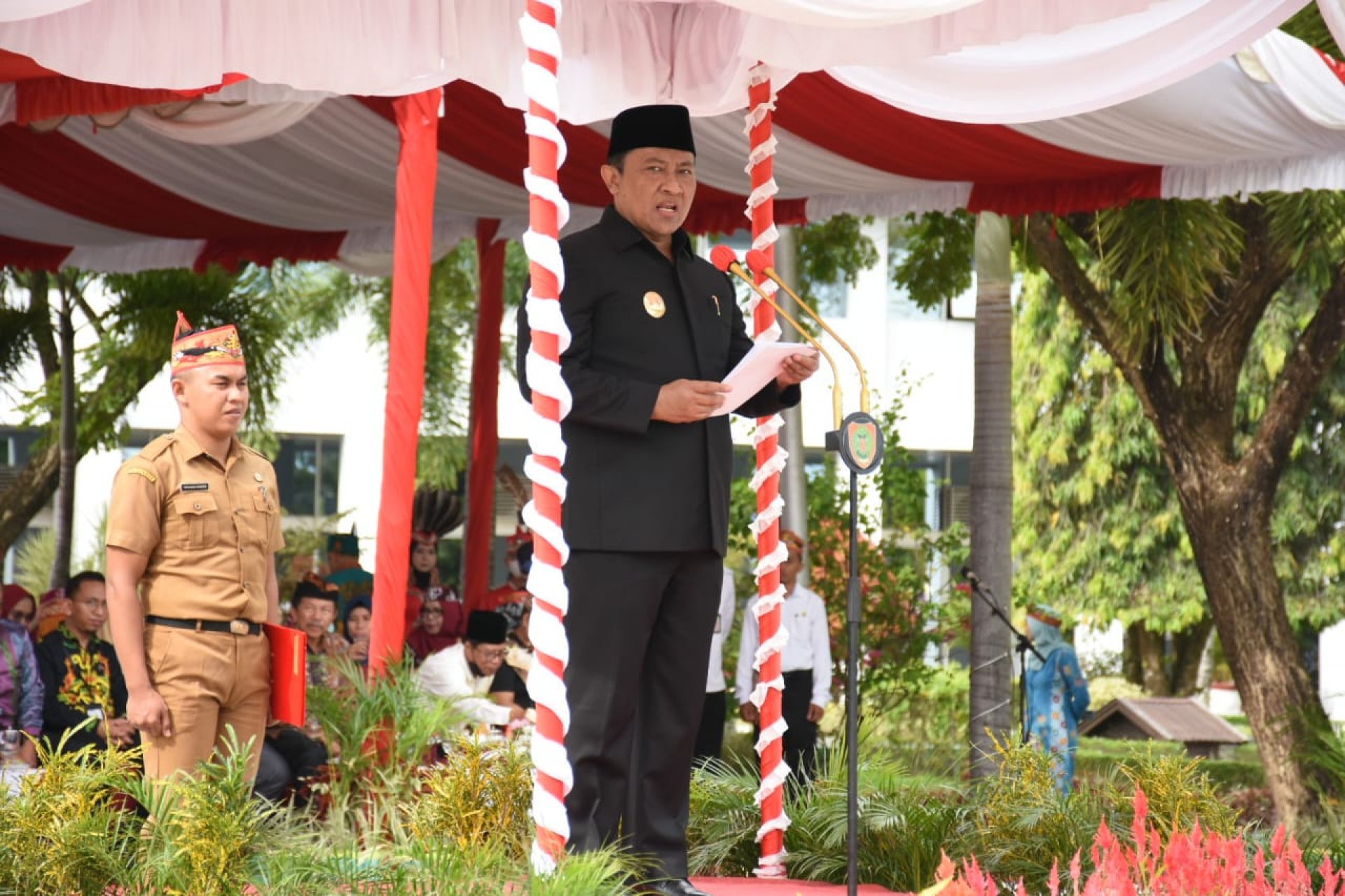 Wagub Pimpin Upacara Peringatan HAB ke-77 Kemenag Tingkat Provinsi Kalteng