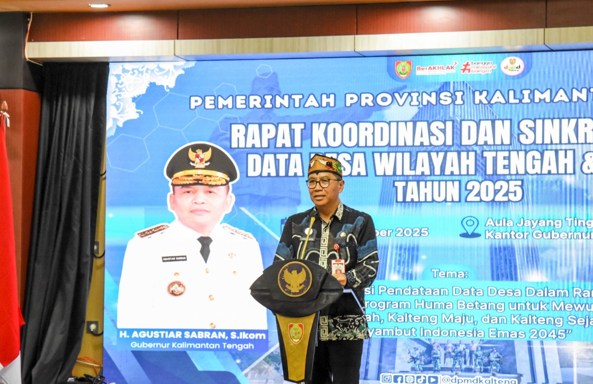 Plt. Sekda Wakili Gubernur Kalteng Buka Rakor Sinkronisasi Data Desa Wilayah Tengah dan Barat Tahun 2025