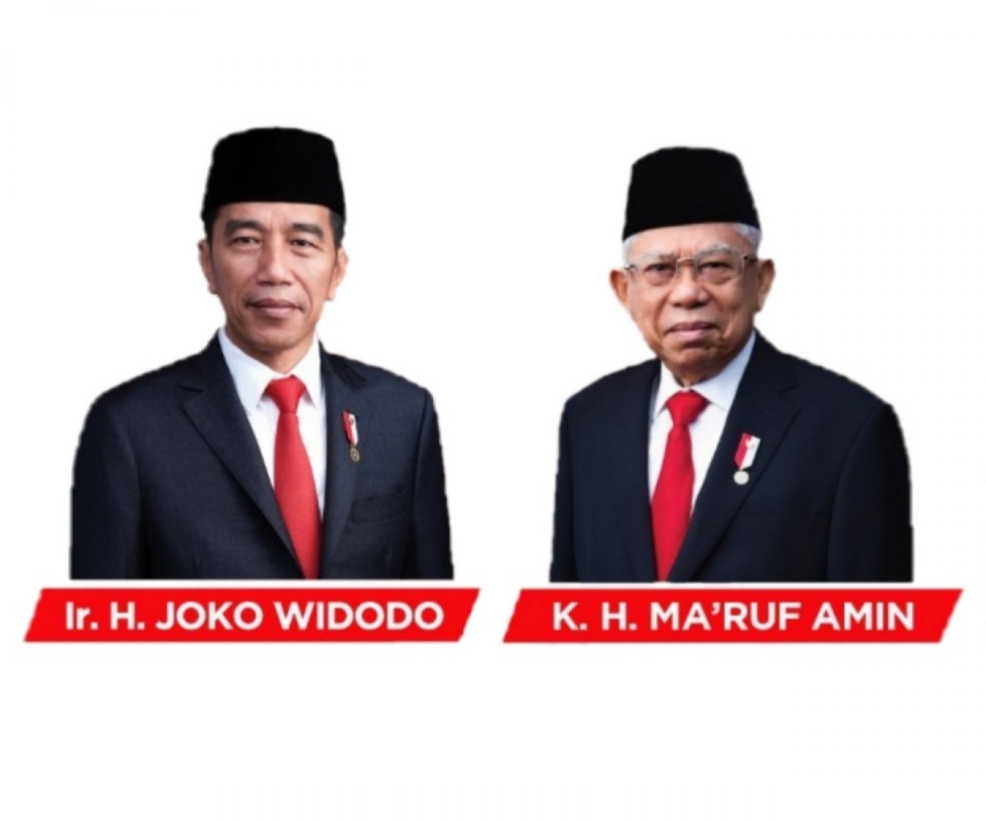 Foto Resmi Presiden dan Wakil Presiden Republik Indonesia Periode 2019-2024