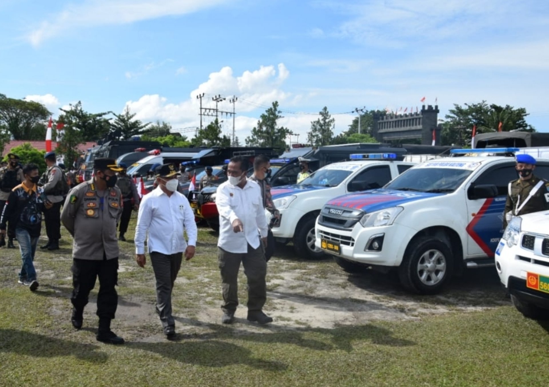 Gubernur Kalteng Hadiri Apel Gelar Personel dan Sarpras Siaga Karhutla