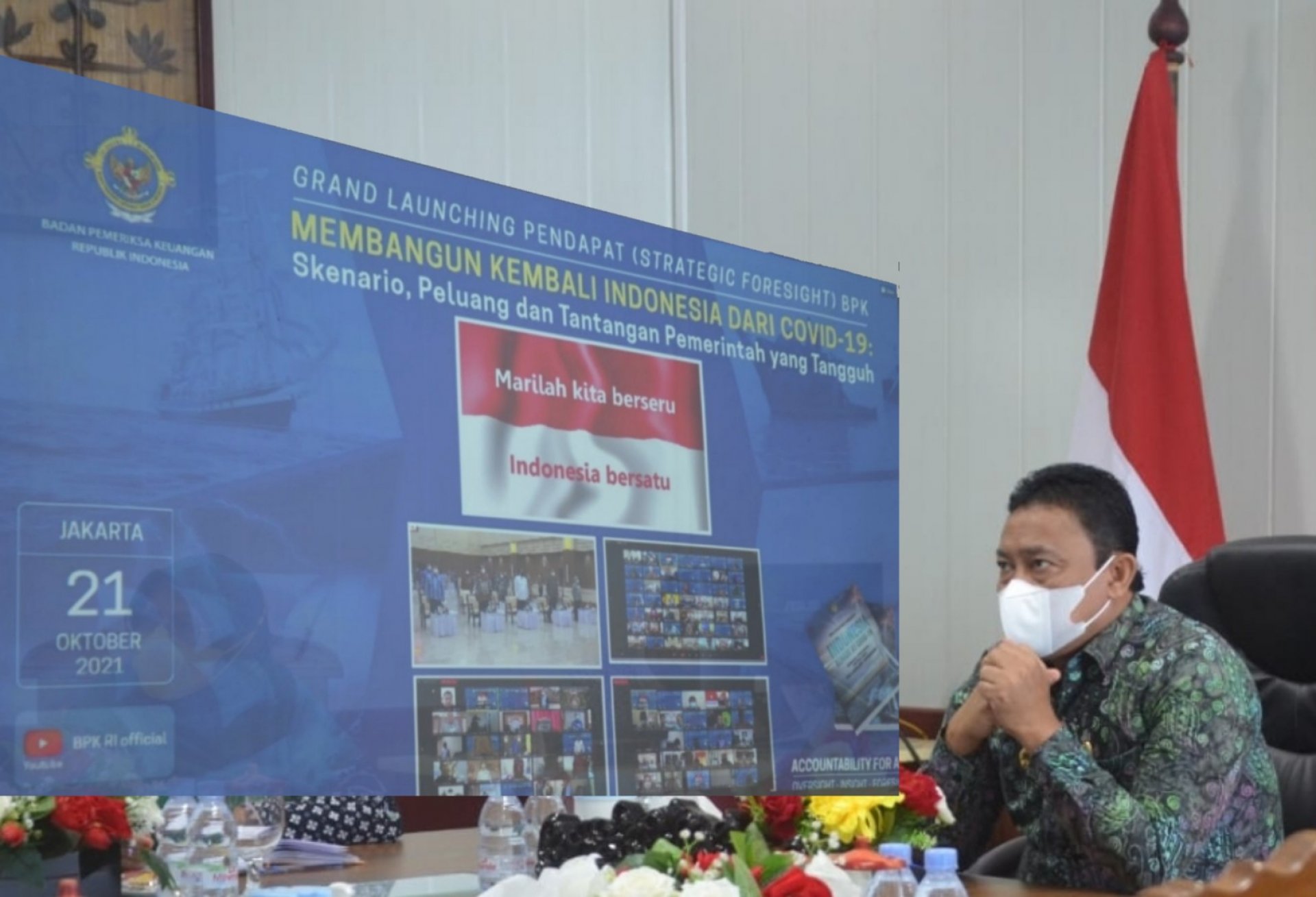 Wakil Gubernur Kalteng Hadiri Grand Launching Strategic Foresight BPK RI