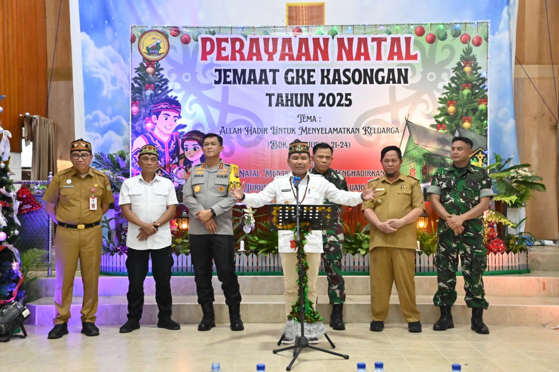 Hadiri Perayaan Natal, Gubernur Ajak Warga Katingan Terapkan  Falsafah Huma Betang