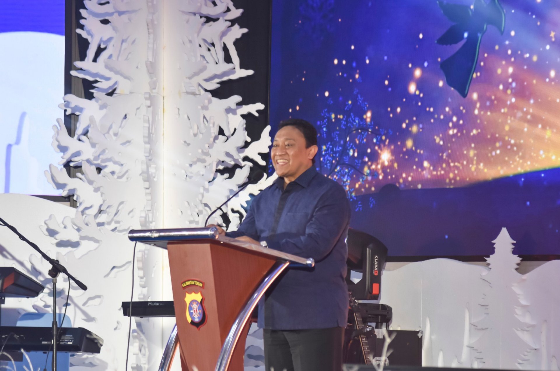 Hadiri Perayaan Natal Polda Kalteng, Wagub: Momentum Menebar Kasih dan Memperkuat Keharmonisan Antarumat Beragama