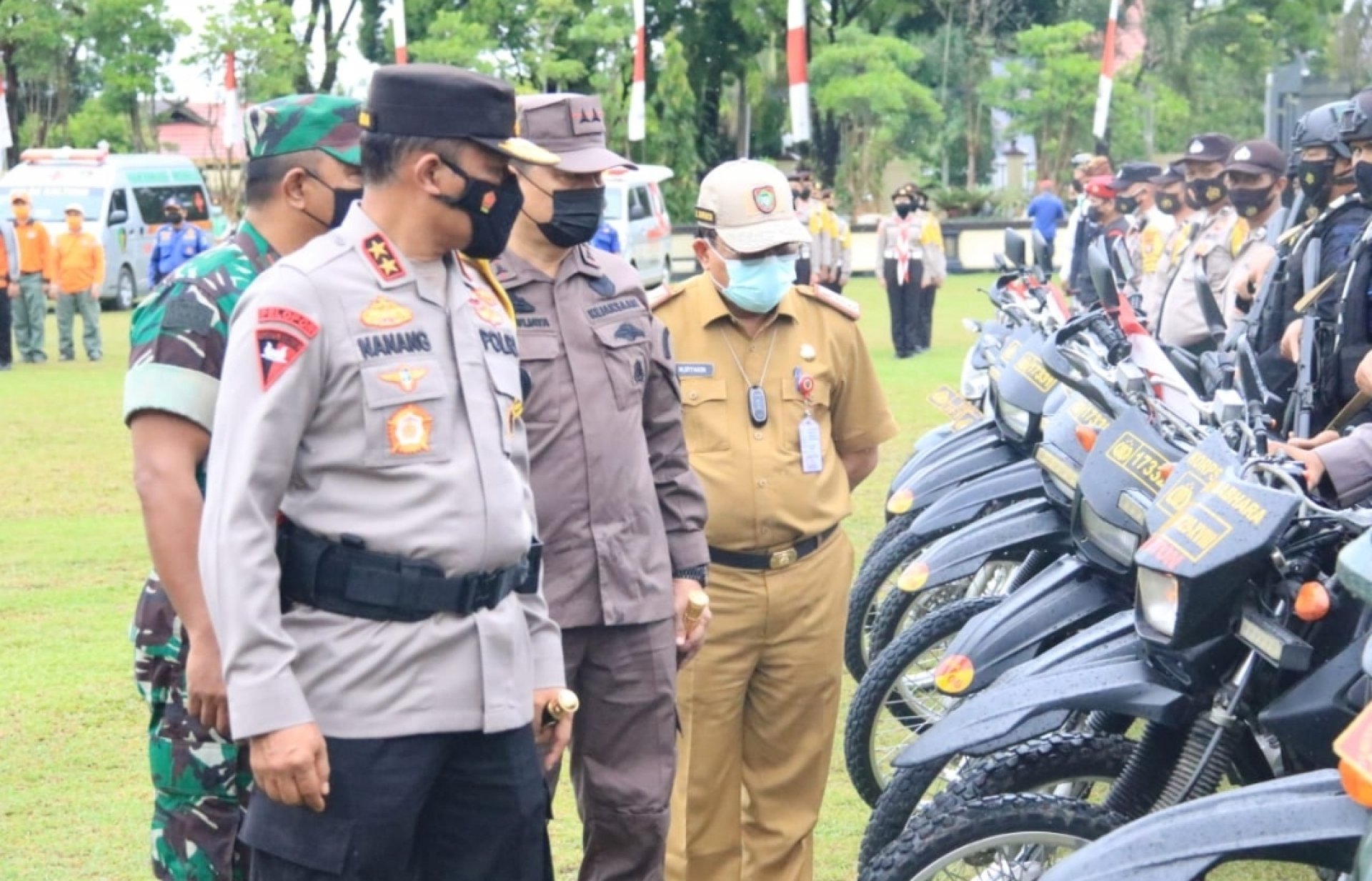 Penjabat Sekretaris Daerah Nuryakin Hadiri Apel Gelar Pasukan Operasi Lilin Telabang 2021