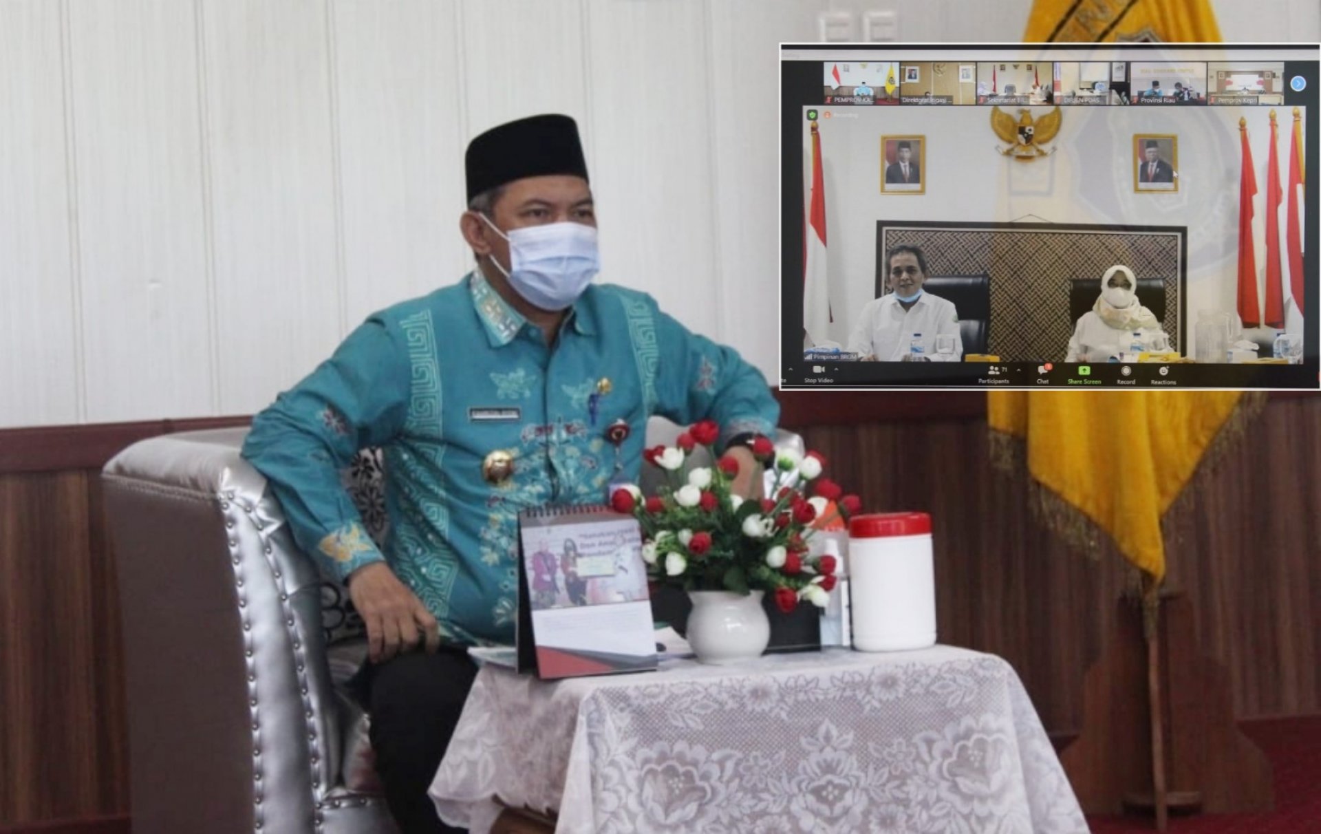 Sekda Kalteng Hadiri Rapat Koordinasi Tim Pengarah Teknis BRGM