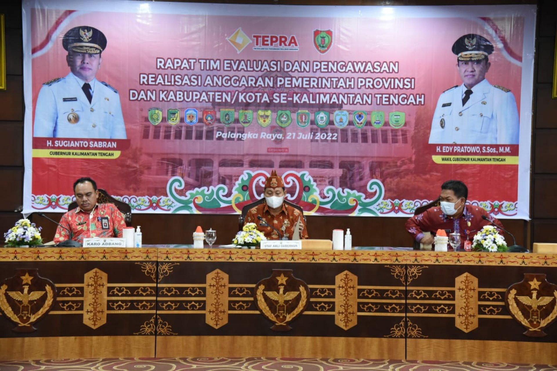 Gelar Rapat Triwulan II, TEPRA Se-Kalteng Diminta Perkuat Sinergi dan Harmonisasi Optimalkan Realisasi Anggaran