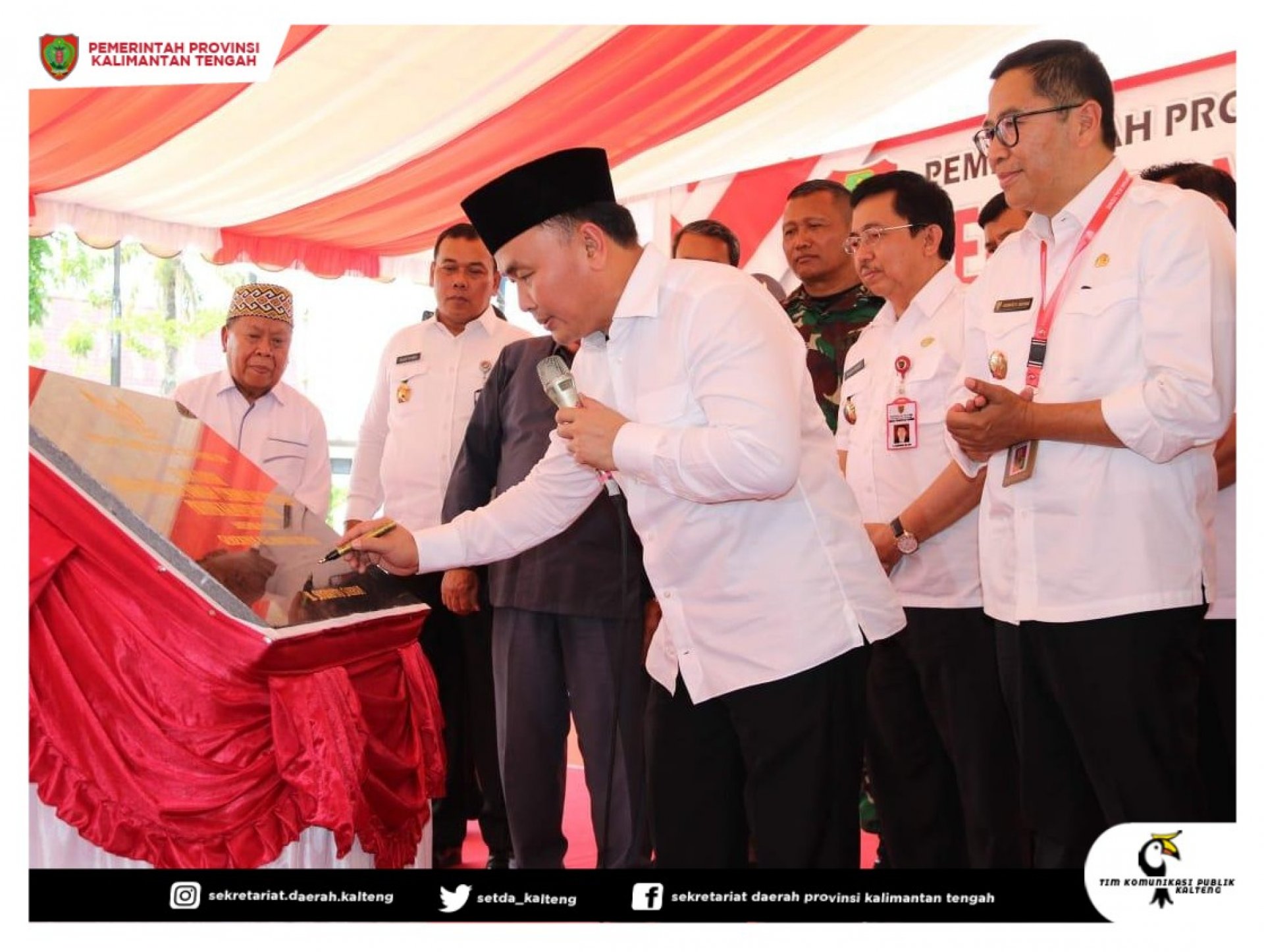 Gubernur Sugianto Resmikan Gedung Kantor Disperkimtan Provinsi Kalimantan Tengah