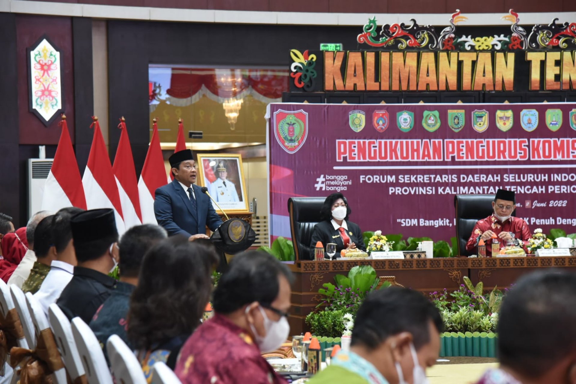 Wagub Kukuhkan Pengurus Komwil FORSESDASI Provinsi Kalteng Periode 2021-2024