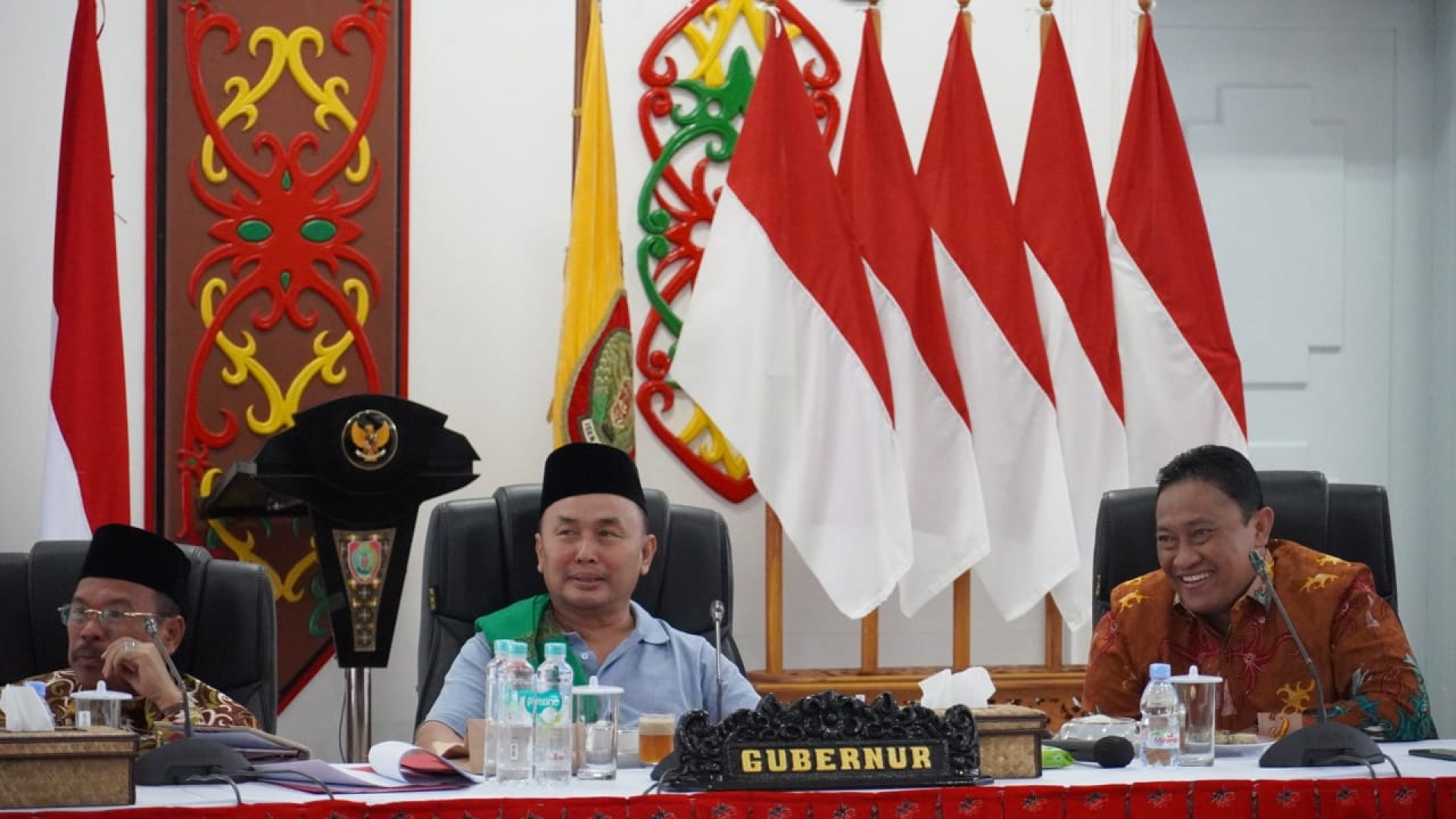 Gubernur Sugianto Sabran Pimpin Langsung Rapat Persiapan Gema Tabligh Akbar Bersama Habib Umar Bin Hafidz