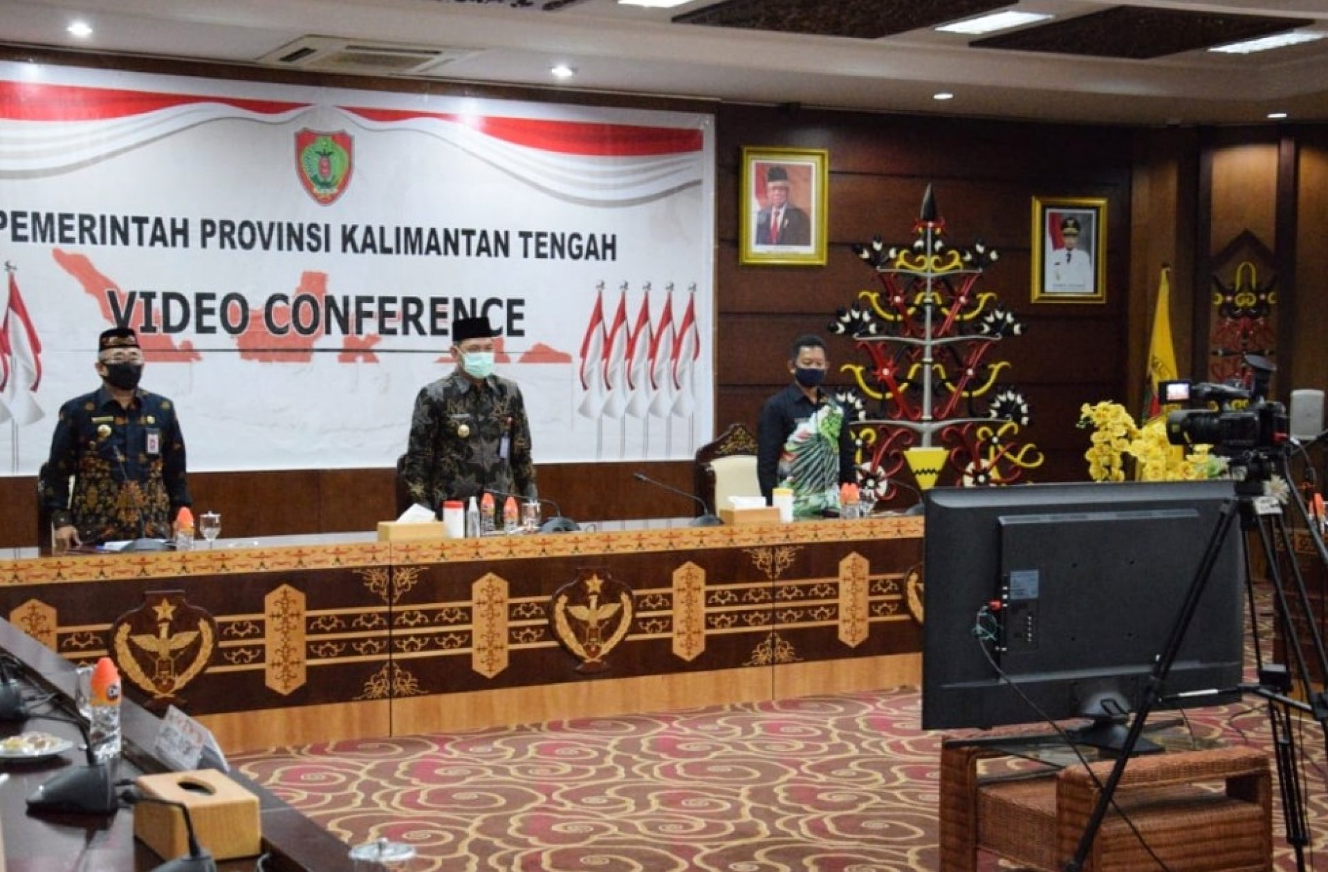 SEKDA KALTENG IKUTI VIDEO CONFERENCE PROGRAM PEMULIHAN EKONOMI NASIONAL UNTUK KOPERASI